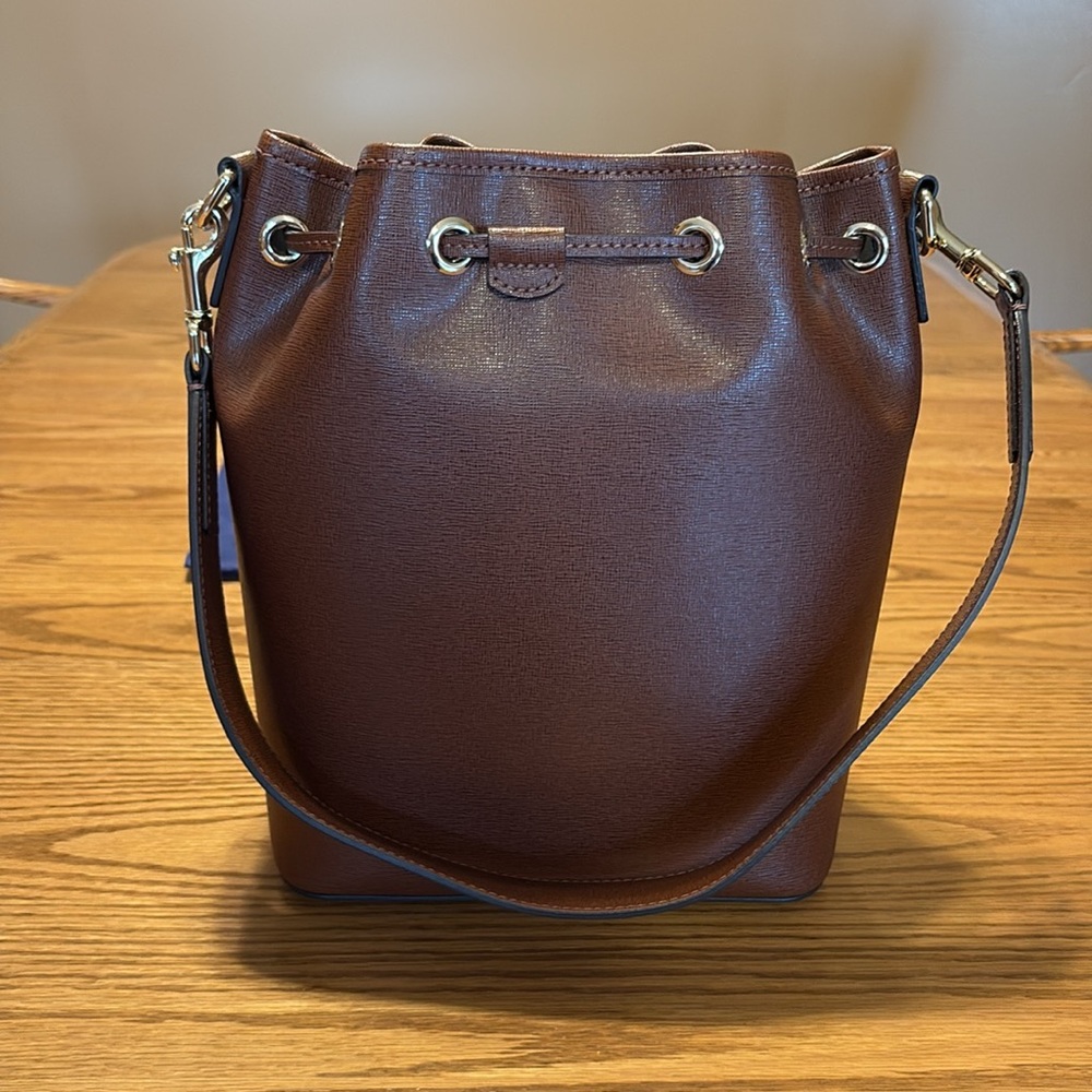 Dooney & Bourke saffiano leather bucket bag - Picture 2 of 5
